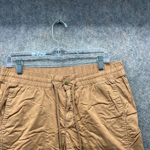 Columbia Shorts Women Medium Brown Cotton Drawstring UPF Outdoor Hiking Wild - Picture 7 of 10